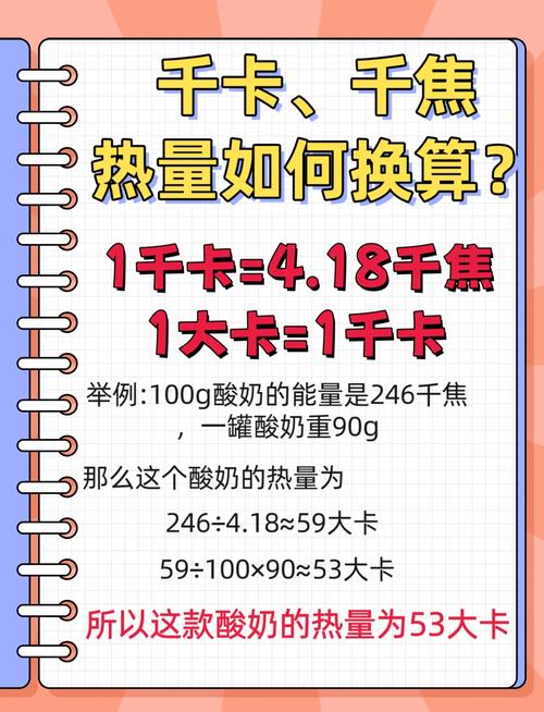 别再瞎算了！千焦和卡路里换算其实超简单，看完秒懂