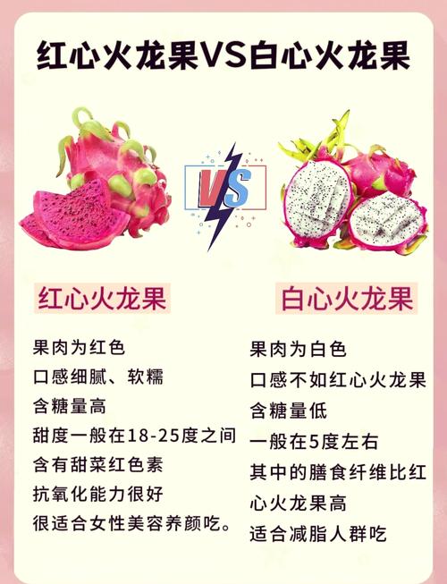 吃火龙果会拉肚子吗？揭秘红心白心的区别与正确吃法！