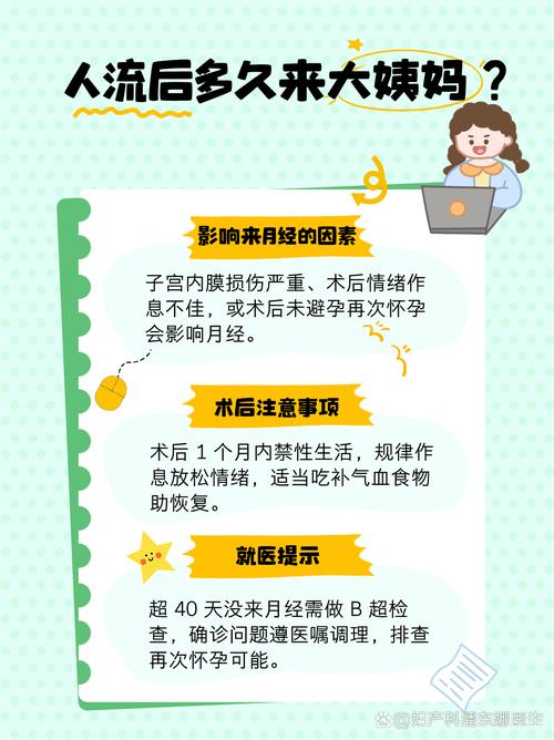 人流后多久来大姨妈？超过这个时间没来要警惕！