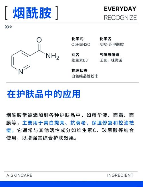 烟酰胺的功效与作用，皮肤变白变嫩的秘密武器你竟然还不知道？