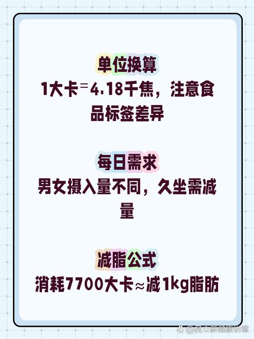 一千焦等于多少卡路里？看完这篇别再算错热量啦！
