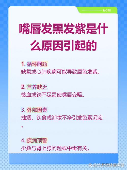 嘴唇发紫是什么原因？别不当回事，可能是身体在求救！