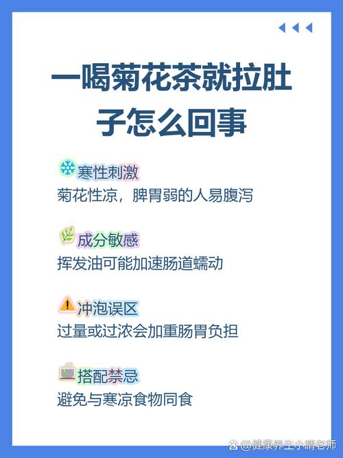 喝菊花茶会拉肚子吗？这几种情况要当心！