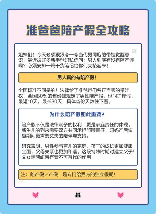男性陪产假：新手爸爸的“黄金假期”，你休对了吗？
