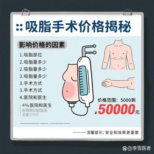 吸脂减肥方法多少钱？揭秘价格内幕，轻松瘦身不花冤枉钱！
