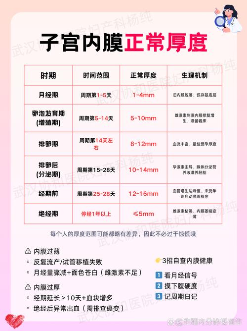 经期子宫内膜厚度多少正常？这个数字不对当心健康亮红灯！
