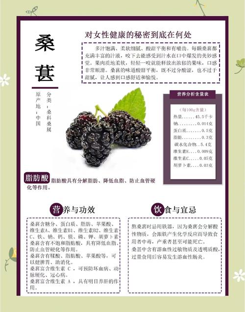 桑葚的功效与作用大揭秘！每天一把，身体竟有这些惊喜变化